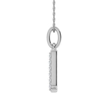 Load image into Gallery viewer, Diamond 1/20 Ct.Tw. Letter D Pendant in 10K White Gold