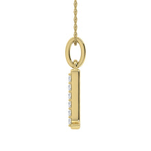 Load image into Gallery viewer, Diamond 1/20 Ct.Tw. Letter D Pendant in 10K Yellow Gold