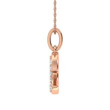 Cargar imagen en el visor de la galería, Diamond 1/20 Ct.Tw. Letter E Pendant in 10K Rose Gold