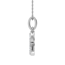 Load image into Gallery viewer, Diamond 1/20 Ct.Tw. Letter E Pendant in 10K White Gold