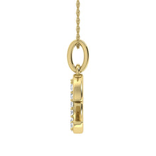 Load image into Gallery viewer, Diamond 1/20 Ct.Tw. Letter E Pendant in 10K Yellow Gold