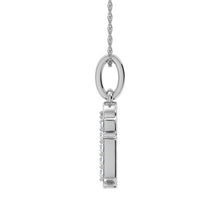 Cargar imagen en el visor de la galería, Diamond 1/20 Ct.Tw. Letter F Pendant in 10K White Gold