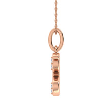 Load image into Gallery viewer, Diamond 1/20 Ct.Tw. Letter G Pendant in 10K Rose Gold