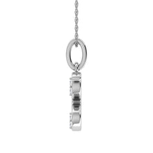 Load image into Gallery viewer, Diamond 1/20 Ct.Tw. Letter G Pendant in 10K White Gold