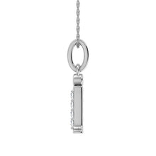 Cargar imagen en el visor de la galería, Diamond 1/20 Ct.Tw. Letter I Pendant in 10K White Gold