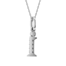 Cargar imagen en el visor de la galería, Diamond 1/20 Ct.Tw. Letter I Pendant in 10K White Gold