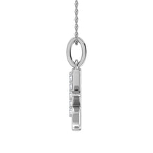 Load image into Gallery viewer, Diamond 1/20 Ct.Tw. Letter K Pendant in 10K White Gold