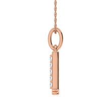 Load image into Gallery viewer, Diamond 1/20 Ct.Tw. Letter L Pendant in 10K Rose Gold