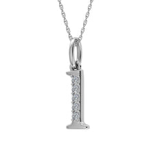 Cargar imagen en el visor de la galería, Diamond 1/20 Ct.Tw. Letter L Pendant in 10K White Gold