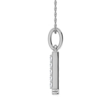 Load image into Gallery viewer, Diamond 1/20 Ct.Tw. Letter L Pendant in 10K White Gold