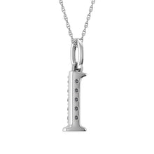 Load image into Gallery viewer, Diamond 1/20 Ct.Tw. Letter L Pendant in 10K White Gold