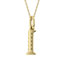 Load image into Gallery viewer, Diamond 1/20 Ct.Tw. Letter L Pendant in 10K Yellow Gold