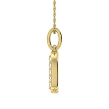 Load image into Gallery viewer, Diamond 1/20 Ct.Tw. Letter N Pendant in 10K Yellow Gold