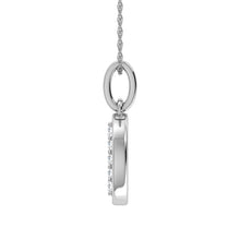 Load image into Gallery viewer, Diamond 1/20 Ct.Tw. Letter O Pendant in 10K White Gold