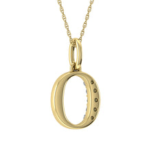 Cargar imagen en el visor de la galería, Diamond 1/20 Ct.Tw. Letter O Pendant in 10K Yellow Gold