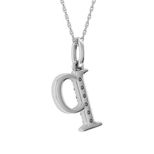 Cargar imagen en el visor de la galería, Diamond 1/20 Ct.Tw. Letter P Pendant in 10K White Gold