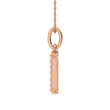 Load image into Gallery viewer, Diamond 1/20 Ct.Tw. Letter Q Pendant in 10K Rose Gold