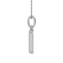 Load image into Gallery viewer, Diamond 1/20 Ct.Tw. Letter Q Pendant in 10K White Gold