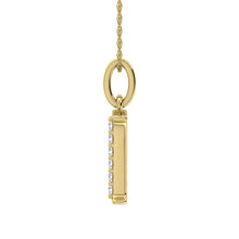 Load image into Gallery viewer, Diamond 1/20 Ct.Tw. Letter Q Pendant in 10K Yellow Gold