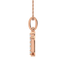 Load image into Gallery viewer, Diamond 1/20 Ct.Tw. Letter R Pendant in 10K Rose Gold