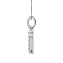 Load image into Gallery viewer, Diamond 1/20 Ct.Tw. Letter R Pendant in 10K White Gold