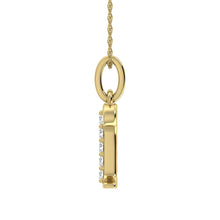 Load image into Gallery viewer, Diamond 1/20 Ct.Tw. Letter R Pendant in 10K Yellow Gold