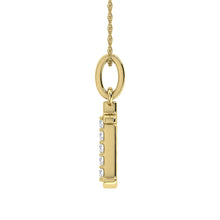 Load image into Gallery viewer, Diamond 1/20 Ct.Tw. Letter T Pendant in 10K Yellow Gold