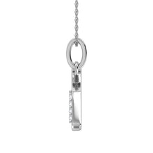 Load image into Gallery viewer, Diamond 1/20 Ct.Tw. Letter U Pendant in 10K White Gold