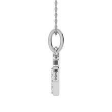 Load image into Gallery viewer, Diamond 1/20 Ct.Tw. Letter W Pendant in 10K White Gold