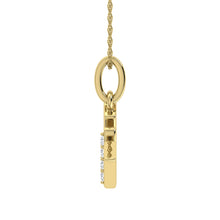 Load image into Gallery viewer, Diamond 1/20 Ct.Tw. Letter W Pendant in 10K Yellow Gold