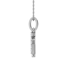 Load image into Gallery viewer, Diamond 1/20 Ct.Tw. Letter X Pendant in 10K White Gold