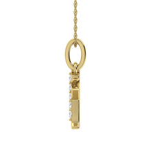 Load image into Gallery viewer, Diamond 1/20 Ct.Tw. Letter X Pendant in 10K Yellow Gold