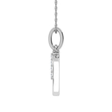 Load image into Gallery viewer, Diamond 1/20 Ct.Tw. Letter Y Pendant in 10K White Gold