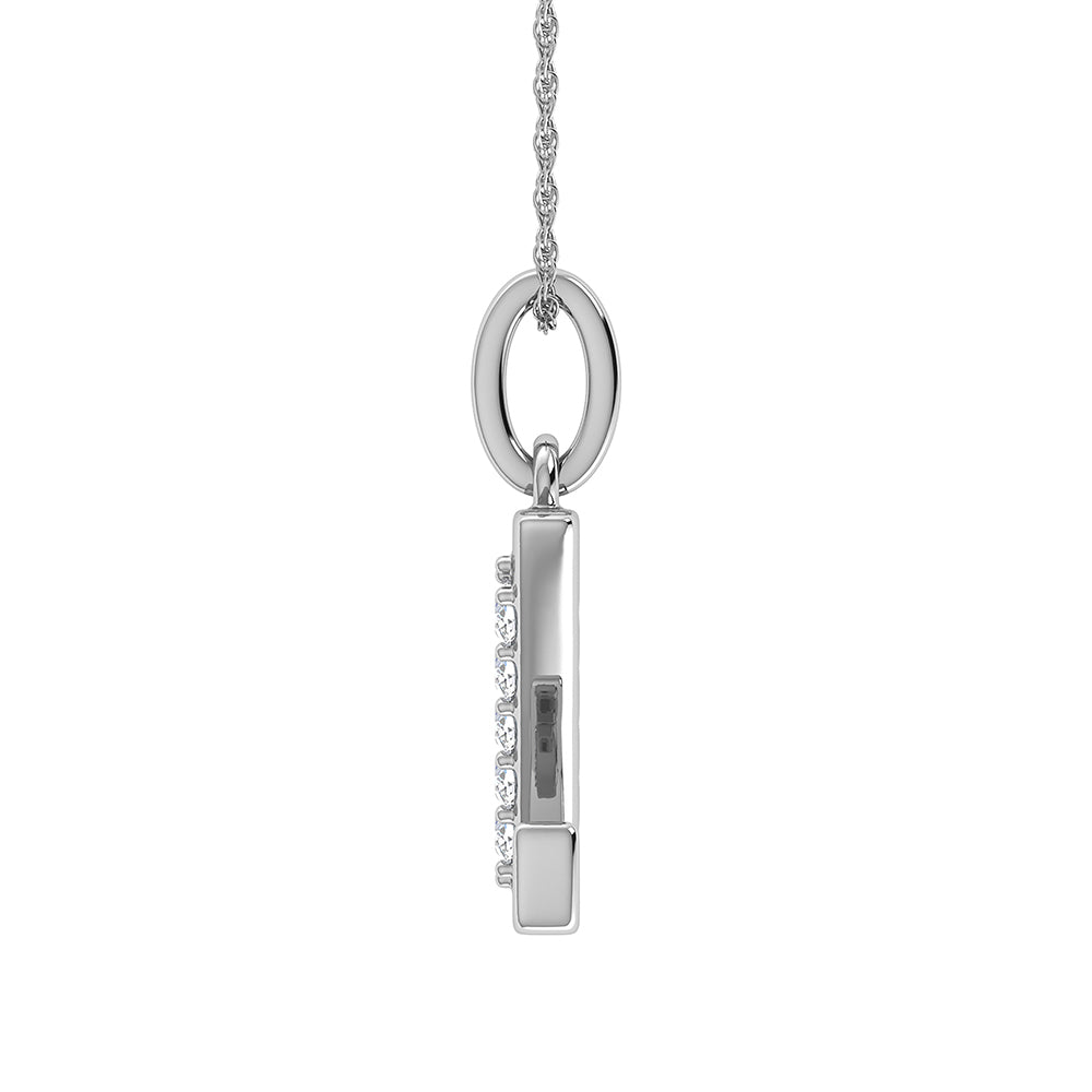 Diamond 1/20 Ct.Tw. Letter Z Pendant in 10K White Gold