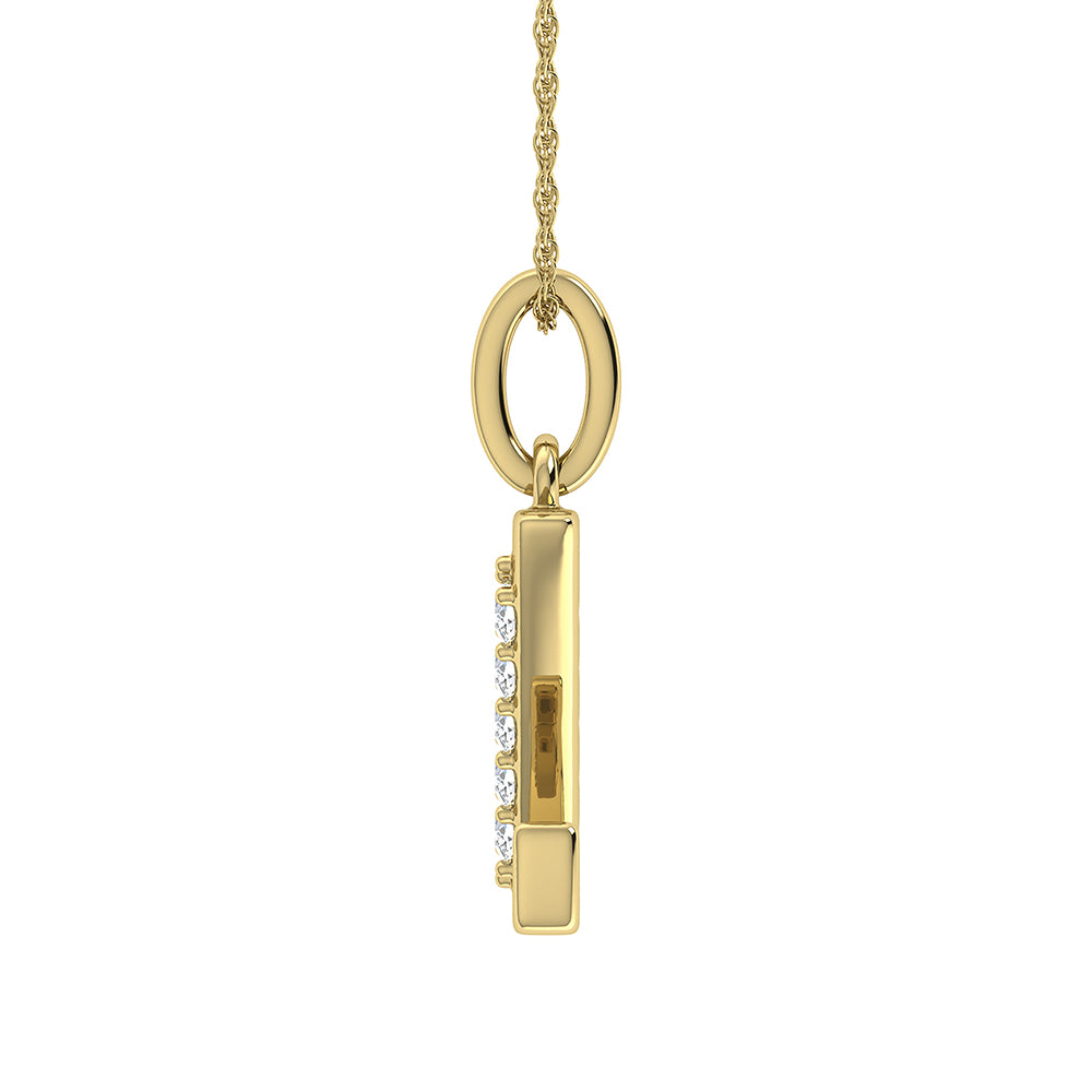 Diamond 1/20 Ct.Tw. Letter Z Pendant in 10K Yellow Gold