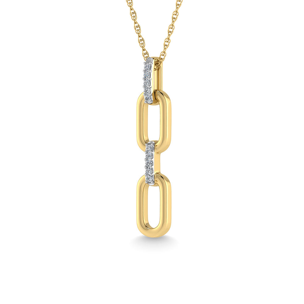 Diamond 1/50 Ct.Tw. Fashion Pendant in 10K Yellow Gold