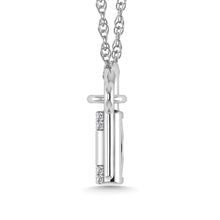 Cargar imagen en el visor de la galería, Diamond 1/20 Ct.Tw. Lock and Key Pendant in 925 Silver