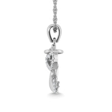 Load image into Gallery viewer, Diamond 1/20 Ct.Tw. Lock Pendant in 925 Silver