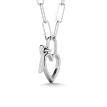 Cargar imagen en el visor de la galería, Diamond 1/20 Ct.Tw. Lock and Key Pendant in 925 Silver