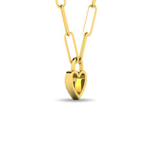 Load image into Gallery viewer, Diamond 1/8 Ct.Tw. Lock Pendant in 10K Yellow Gold