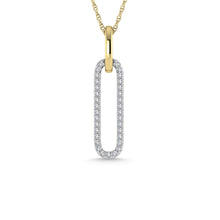 Cargar imagen en el visor de la galería, Diamond 1/4 Ct.Tw. Fashion Pendant in 14K Two Tone