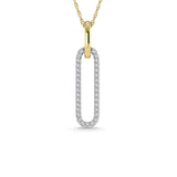 Diamond 1/4 Ct.Tw. Fashion Pendant in 14K Two Tone