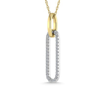 Cargar imagen en el visor de la galería, Diamond 1/4 Ct.Tw. Fashion Pendant in 14K Two Tone