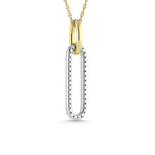 Load image into Gallery viewer, Diamond 1/4 Ct.Tw. Fashion Pendant in 14K Two Tone