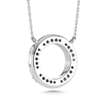 Cargar imagen en el visor de la galería, 10K White Gold Diamond 1/6 Ct.Tw. Circle Fashion Necklace