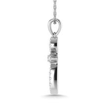 Load image into Gallery viewer, 14K White Gold Diamond 1/8 Ct.Tw. Cross Pendant