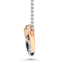 Load image into Gallery viewer, Diamond Accent MOM Pendant in Sterling Silver and 10K Yellow Gold