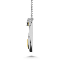 Load image into Gallery viewer, Diamond Accent Heart Pendant in Sterling Silver and 10K Yellow Gold