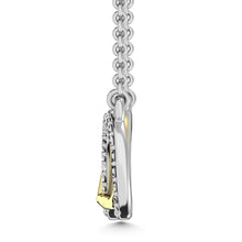 Load image into Gallery viewer, Diamond Accent Infinity and Heart Pendant in Sterling Silver and 10K Yellow Gold