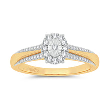 Load image into Gallery viewer, 10K 0.15ct Diamond Ring